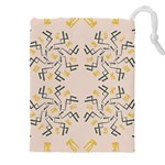 Abstract pattern geometric backgrounds   Drawstring Pouch (4XL) Front