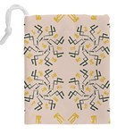 Abstract pattern geometric backgrounds   Drawstring Pouch (4XL) Back