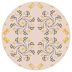 Abstract Pattern Geometric Backgrounds   Round Trivet