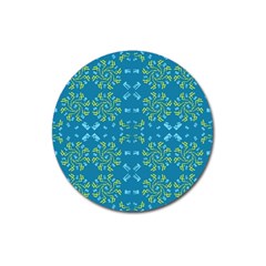 Abstract Pattern Geometric Backgrounds   Magnet 3  (round) by Eskimos