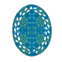 Abstract Pattern Geometric Backgrounds   Oval Filigree Ornament (two Sides) by Eskimos