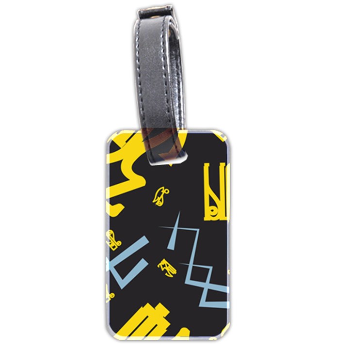 Abstract pattern geometric backgrounds   Luggage Tag (two sides)