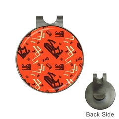 Abstract Pattern Geometric Backgrounds   Hat Clips With Golf Markers