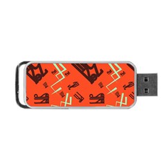 Abstract Pattern Geometric Backgrounds   Portable Usb Flash (one Side) by Eskimos