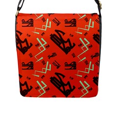 Abstract Pattern Geometric Backgrounds   Flap Closure Messenger Bag (l) by Eskimos