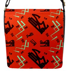 Abstract Pattern Geometric Backgrounds   Flap Closure Messenger Bag (s) by Eskimos