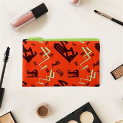 Abstract Pattern Geometric Backgrounds   Cosmetic Bag (xs) by Eskimos