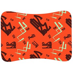 Abstract Pattern Geometric Backgrounds   Velour Seat Head Rest Cushion by Eskimos