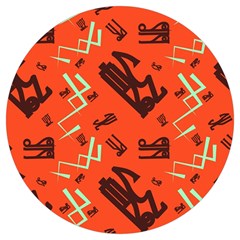 Abstract Pattern Geometric Backgrounds   Round Trivet by Eskimos