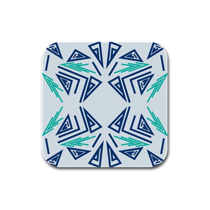 Abstract pattern geometric backgrounds   Rubber Square Coaster (4 pack)