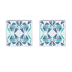 Abstract Pattern Geometric Backgrounds   Cufflinks (square) by Eskimos