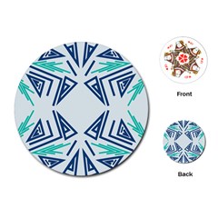 Abstract Pattern Geometric Backgrounds   Playing Cards Single Design (round) by Eskimos