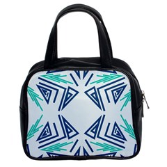 Abstract Pattern Geometric Backgrounds   Classic Handbag (two Sides) by Eskimos