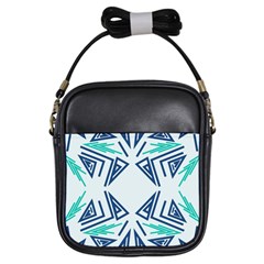 Abstract Pattern Geometric Backgrounds   Girls Sling Bag by Eskimos