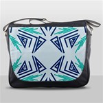 Abstract pattern geometric backgrounds   Messenger Bag Front