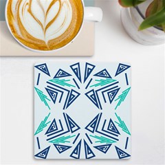 Abstract Pattern Geometric Backgrounds   Uv Print Square Tile Coaster  by Eskimos