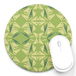 Abstract pattern geometric backgrounds   Round Mousepads Front