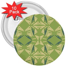 Abstract Pattern Geometric Backgrounds   3  Buttons (10 Pack)  by Eskimos