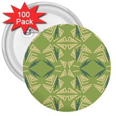 Abstract Pattern Geometric Backgrounds   3  Buttons (100 Pack)  by Eskimos