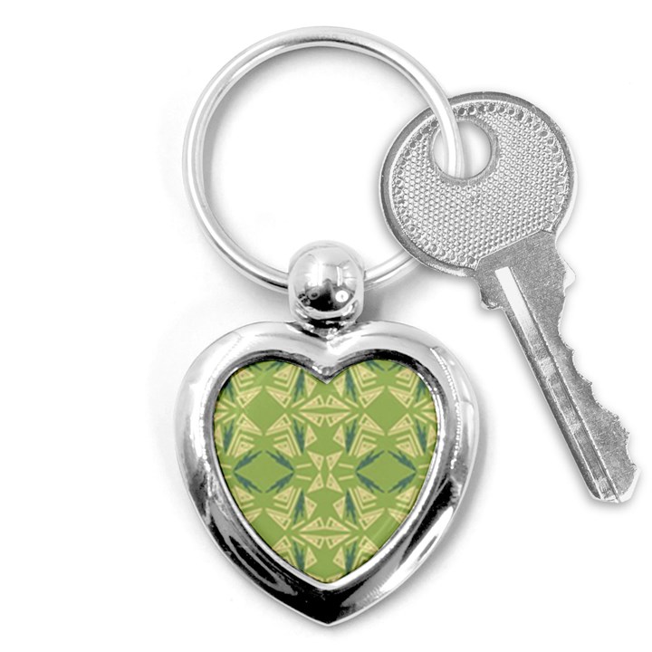 Abstract pattern geometric backgrounds   Key Chain (Heart)