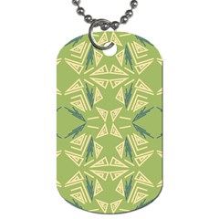 Abstract Pattern Geometric Backgrounds   Dog Tag (two Sides) by Eskimos