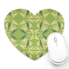 Abstract Pattern Geometric Backgrounds   Heart Mousepads by Eskimos