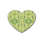 Abstract pattern geometric backgrounds   Rubber Heart Coaster (4 pack) Front