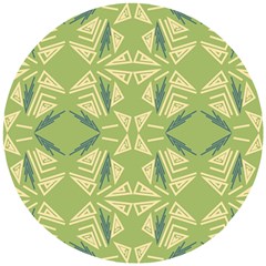 Abstract Pattern Geometric Backgrounds   Wooden Puzzle Round by Eskimos