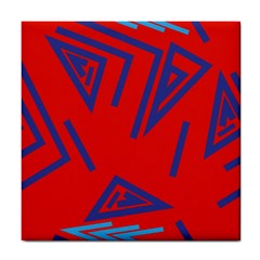 Abstract Pattern Geometric Backgrounds   Tile Coaster by Eskimos