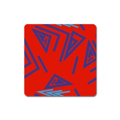 Abstract Pattern Geometric Backgrounds   Square Magnet by Eskimos