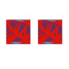 Abstract Pattern Geometric Backgrounds   Cufflinks (square) by Eskimos