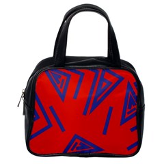 Abstract Pattern Geometric Backgrounds   Classic Handbag (one Side) by Eskimos