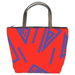 Abstract Pattern Geometric Backgrounds   Bucket Bag by Eskimos