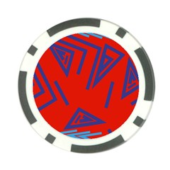 Abstract Pattern Geometric Backgrounds   Poker Chip Card Guard (10 Pack) by Eskimos