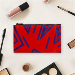 Abstract Pattern Geometric Backgrounds   Cosmetic Bag (small) by Eskimos