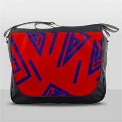 Abstract Pattern Geometric Backgrounds   Messenger Bag by Eskimos