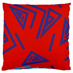 Abstract Pattern Geometric Backgrounds   Large Cushion Case (one Side) by Eskimos