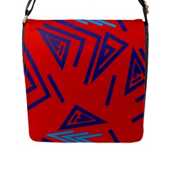 Abstract Pattern Geometric Backgrounds   Flap Closure Messenger Bag (l) by Eskimos