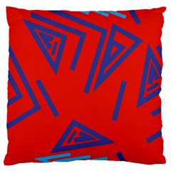 Abstract Pattern Geometric Backgrounds   Large Flano Cushion Case (one Side) by Eskimos