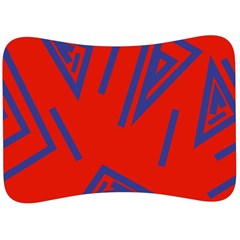 Abstract Pattern Geometric Backgrounds   Velour Seat Head Rest Cushion by Eskimos