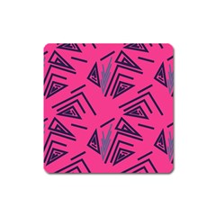 Abstract Pattern Geometric Backgrounds   Square Magnet by Eskimos