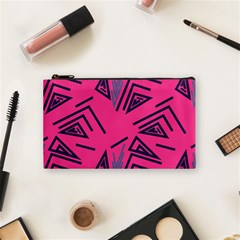 Abstract Pattern Geometric Backgrounds   Cosmetic Bag (small) by Eskimos