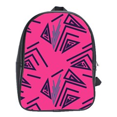 Abstract Pattern Geometric Backgrounds   School Bag (xl) by Eskimos