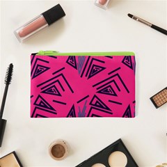 Abstract Pattern Geometric Backgrounds   Cosmetic Bag (xs) by Eskimos