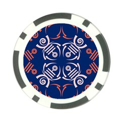 Abstract Pattern Geometric Backgrounds   Poker Chip Card Guard by Eskimos