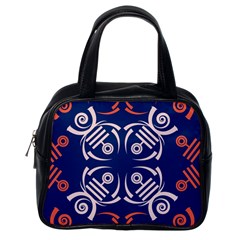 Abstract Pattern Geometric Backgrounds   Classic Handbag (one Side) by Eskimos