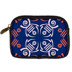 Abstract Pattern Geometric Backgrounds   Digital Camera Leather Case by Eskimos