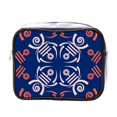 Abstract Pattern Geometric Backgrounds   Mini Toiletries Bag (one Side) by Eskimos