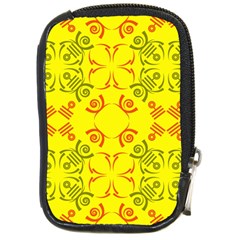 Abstract Pattern Geometric Backgrounds   Compact Camera Leather Case by Eskimos