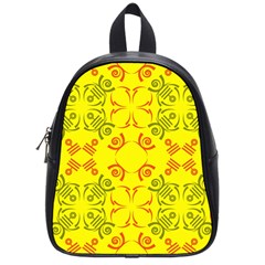 Abstract Pattern Geometric Backgrounds   School Bag (small) by Eskimos